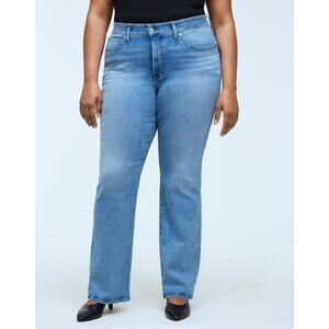 NWT Madewell Kick Out Full-Length Jeans Flare Leg Merrigan Wash Plus Size 26W
